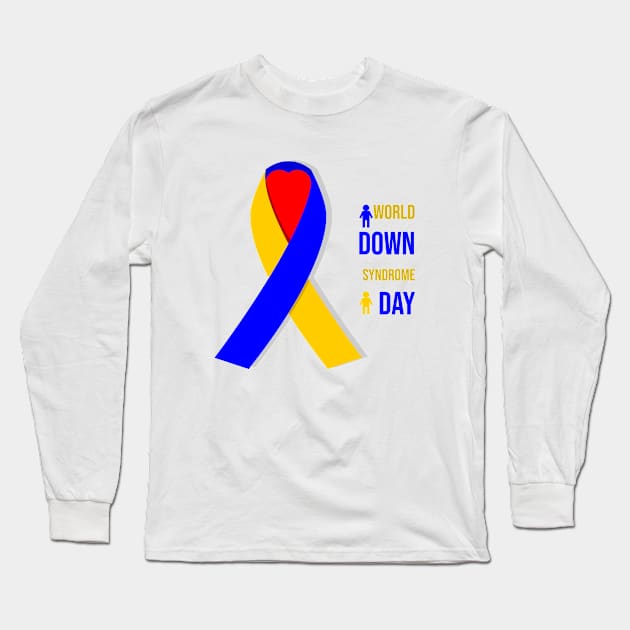 World Down Syndrome Day Long Sleeve T-Shirt by ADD T-Shirt